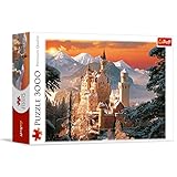 Trefl, Puzzle, Winterliches Neuschwanstein, Deutschland, 3000 Teile, Premium Quality, für Erwachsene und Kinder ab 15 Jahren