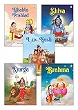 My First Mythology Stories (Illustrated) (Set of 5 Books) Story Book for Kids - Brahma, Shiva, Bhakta Prahlad, Luv-Kush, Durga