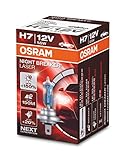 OSRAM NIGHT BREAKER LASER H7, +150% mehr Helligkeit, Halogen-Scheinwerferlampe, 64210NL, 12V PKW, Faltschachtel (1 Lampe)