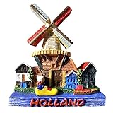 Niederlande Holland Windmühle Haus Kühlschrank Magnet Reise Souvenir 3D Kühlschrank Dekoration Magnet Aufkleber Handwerk Kollektion