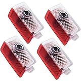 Türlicht Logo Einstiegsbeleuchtung für Mercedes Benz, 4 Stück Türbeleuchtung Logo Projektor, Autotür Projektor Licht Zubehör für A B C E M G AMG er W166 W176 W205 W212