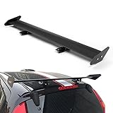 Artudatech Heckspoiler GT Rear Spoiler Universal für Hatchback Car Rear Wing Spoiler Adjustable Aluminium with Screws Black