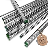 PD® Gewindestangen M10 Edelstahl A2 V2A (DIN 976 / DIN 975) | 1 Meter Gewindestab mit Regelgewinde | Zuschneidbare Gewindebolzen in vielen Größen & Mengen | 1 Stück