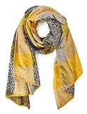 ONLY Damen ONLLIMA Scarf NOOS Schal, Grau (Light Grey Melange Detail: Check Golden Spice), (Herstellergröße: One Size)