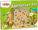 HABA -303717 -benteuer 1x1, Rechen- und Lernspiel zum spielerischen Trainieren des Einmaleins, Multiplizieren im Zahlenraum 1-100, Cleveres Spielprinzip mit Selbstkontrolle, Spiel ab 7 Jahren
