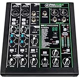 Mackie ProFX6v3 analoges 6-Kanal-Mischpult mit legendären Onyx-Mikrofonvorverstärkern, Effekten und 24 Bit/192 kHz USB-Audio-Interface (2x4 Kanäle)