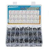 AUKENIEN 24 Wert 670 Stück Elkos Kondensator Sortiment Elektrolytkondensator Set von 0,1uF bis 1000uF 10V 16V 25V 50V Elko Kondensatoren Aluminium Capacitor Kit