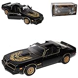 Pontiac Trans Am 1977 Schwarz Smokey and the Bandit Schwarze Reifen 1/24 Greenlight Modell Auto