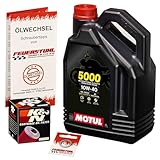 Öl & Ölfilter für Honda CB 1100 EX, 2017-2020 (SC78), Ölwechsel Set 10W-40 Motoröl + K&N RACING Filter + Dichtring(e)