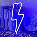 UExnkj-Y LED Blitz,Blitz Neonlicht Blitz Neon Signs Dekorieren Sie Batteriebetriebene Oder USB Betriebene Home Bar Party Weihnachtsdekorations Neonlichter