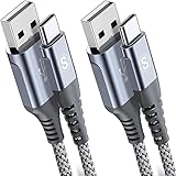 USB C Kabel 3.1A [2Stück 2m] Schnellladung, sweguard Ladekabel USB C Nylon Type C Kabel für Samsung Galaxy S22 S21 S20 S10 S9 S8 Plus,Note10/9/8,M31 M30s M20,A20e A71 A52 A51 A50 A40 A10,Mi9/8,V30/20