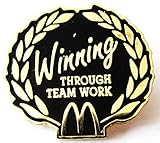 Mc Donalds - Winning Through Team Work - Pin 25 x 25 mm