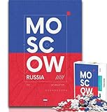 Puzzle für Erwachsene und Jugendliche, 1000 Teile, Moskau, Russland, Spielzeug, Lernspiele, Stressabbau, Künstlersammlung, Bildende Kunst (38x26cm)