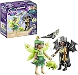 PLAYMOBIL Adventures of Ayuma 71350 Forest Fairy & Bat Fairy mit Seelentieren, Feen-Freundinnen mit ihren Seelentieren Biber und Fledermaus, Spielzeug für Kinder ab 7 Jahren