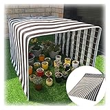 Balkon Sichtschutz, Atmungsaktive Stoffe, Wetterbeständigkeit, Anti-Aging, Verwendet for Apartment Geländer, Niedrige Gartenzäune, Deck Terrassen XJJUN (Farbe : Grau, Größe : 2x4m)