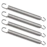 4x Universal Edelstahl Motorrad Auspufffedern 80mm für Expansionskammer Krümmer Schalldämpfer Verbindungsrohr