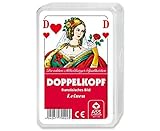 Ass Altenburger 70022 - Kartenspiel Doppelkopf mit Leinenprägung, Weiß