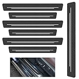 9 pcs Auto Einstiegsleisten Schutz,2024 Carbon Faser Universal Autotür Schutzfolie,eeignet für Alle Fahrzeuge Einstiegsleisten Kratzschutz,StoßStangen Anti-Scratch,Abrieb Und Starke