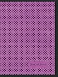 Dot Grid Journal: 220 Page | Fuchsia and Black Stars | Bullet Journal