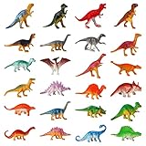 FANTESI 24 Stück Dinosaurier Figuren, Klein Dino Spielzeug, Mini Dinosaurier Sammlung, Dinos Spielzeug