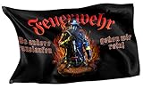 Original RAHMENLOS® Design-Flagge: Deutschland-Fahne Feuerwehr - Real Heroes