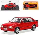 alles-meine.de GmbH Ford Escort MKIV XR3i Rot 3 Türer 4. Generation 1986-1990 1/43 Ixo Modell Auto mit individiuellem Wunschkennzeichen
