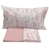 Zucchi Bettwäsche für Doppelbett, Artikel Erbarium, Perkal, hergestellt in Italien