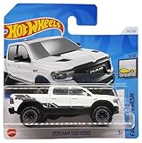 Hot Wheels - 2020 RAM 1500 Rebel - Factory Fresh 3/10 - HTC52 - Short Card - Pickup Truck - Weiss - Mattel 2024
