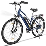COLORWAY BK27 Elektrofahrrad, 28 Zoll EBike, 2 Fahrmodi Citybike mit 36V 15Ah Akku, mit Tretunterstützung, Pendlerfahrrad mit 250W Motor, EBike für Unisex Erwachsene Reichweite bis zu 45-100Km.