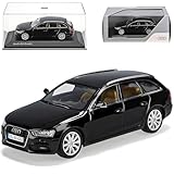 Minichamps A-U-D-I A4 B8 Facelift Ab 2011 Avant Kombi Phantom Schwarz Ab 2007 1/43 Modell Auto mit individiuellem Wunschkennzeichen