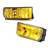 Nebelscheinwerfer passt für BMW 3 Series (HB/SDN/WGN) (E36) 09/1990 - 08/2000 3 Series (CPE/CONV) (E36) 10/1991 - 11/1999 Ein Paar Nebelscheinwerfer Gelbe Linse H1 12V 55W WISCOL