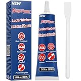 Nayrmaer Lederkleber Extra Stark 60ml, Professioneller Wasserfester Leder Kleber mit Anti-Verstopfungsspitze für Sofa, Pu Lede, Jacke, Geldbörse, Gürtel und Schuhe usw.