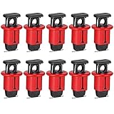 ALLOMN Miniatur-Leitungsschutzschalter, 10 Stück Professionelle Luftschalter-Schloss Elektrische Sicherheitsverriegelung Leitungsschutzschalter für Stromisolierung, Rot