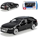 Generisch A*U*D*I A6 C8 Avant Kombi Schwarz Modell Ab 2018 1/43 Burago Modell Auto
