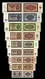 JDS Collection *** 0,5-1000 Mark DDR - 9 Banknoten Ausgabe 1948 - Alte DDR Währung - Pick 08-16 - Reproduktion ***