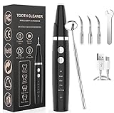 Zahnreinigung Set Zahnsteinentferner Ultraschall Zahnreinigungsset für Häusliche Pflege von Zahn zuhause Es gibt 5 einstellbare Modi und 3 austauschbare Reinigungsköpfe