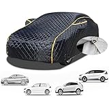 Hagelschutzplane Auto für Peugeot 306 Cabriolet (1993-2002), Hochleistungs-Autoabdeckung, Allwetterschutz mit Reißverschluss und Reflektorstreifen, Hagelschutz, Wind, Frost, Sonne, Kratzer