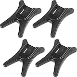 ChromLives Blitz Standfuß Speedlite Standfuß mit 1/4 inches Metall stativgewinde für kompatibel mit Sigma Pentax Olympus Panasonic, 4er Pack