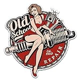 Retro Vintage Aufkleber -Finest Folia Sticker Old School Ace Kult Rockabilly (#22 Spark Plug)