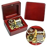 Sinzyo Howl's Moving Castle-Merry Go Round of Life Vintage Holz mechanische Spieluhr Weihnachten, Geburtstag, (Holzschachtel mit rotem Thema)