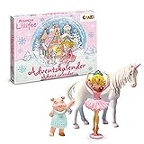 CRAZE Prinzessin Lillifee Adventskalender Kinder - Spielzeug Adventskalender Mädchen mit Prinzessin & Einhorn Figuren