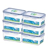 Lock&Lock Frischhaltedose Vorratsdose Multifunktionsbox 1,1.Liter - 6er Set HPL815D