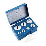 Kalibriergewichte,Calibration Weights Kalibriergewicht Kit Schmuck 1 x 200g, 2 x 100g, 1 x 50g, 2 x 20g, 1 x 10g Gewichtset,Waagschale Kalibrierungs Gewicht Set