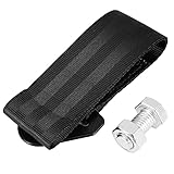 Hochstärke Schleppseilwagen -Anhänger Erholung Schleppriemen mit Haken Schwere 2 -Tonnen Kapazität für SUVS -LKWs Polyester Faser schwarz rot blau gelb grün grün 27,5 cm 10,8in (Schwarz)