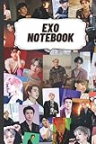 EXO NOTEBOOK : FANS OF KPOP AND KDRAMA: RANDOM EXO PHOTO CARDS COVER NOTEBOOK/JOURNAL LINED FOR 120 PAGES AND 6X9 INCHES