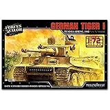 Forces of Valor 1:72 Dt. Tiger I DAK 1943 fr. Prod. Kit - Standmodell, Modellbau, Diorama Modell, Militär Modellbau, Plastik Bausatz, Sandfarben