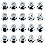 maXpeedingrods Satz mit 20 Alu-Radmuttern, M12 x 1,5 Radmuttern mit Sicherungsring für Jaguar X-TYPE/F-TYPE X152 Cabrio 3.0 S AWD 3-80-PS