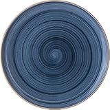 Bonna Premium Porcelain ADKGRM27DZ Aura Dusk Plate Teller flach, 27cm, Porzellan, blau, 1 Stück
