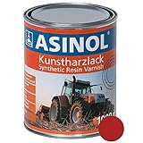 ASINOL DEUTZ FELGEN ROT 1000 ml Kunstharzlack Farbe Lack 1l Liter Dose