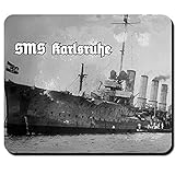 SMS Karlsruhe Kleiner Kreuzer deutschen Kaiserlichen Marine Wk Foto Bild Ersatz Seeadler Deutschland Seiner Majestät Schiff - Mauspad Mousepad Computer Laptop PC #12759